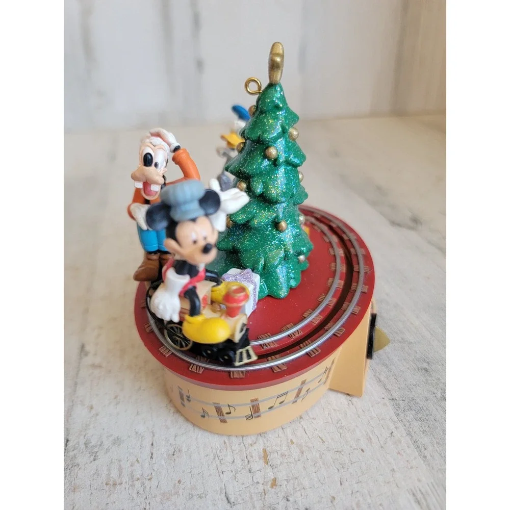 Hallmark vintage Mickey's jingle bell Express ornament Xmas animated Disney